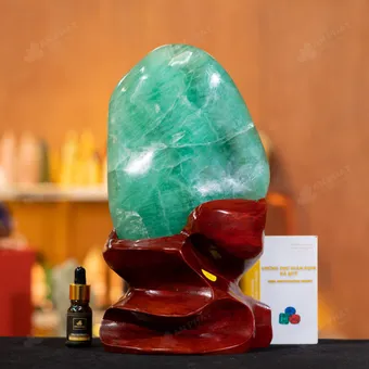 Đá Cảnh Thạch Anh Xanh - Fluorite Xanh - 4,8kg - M284848