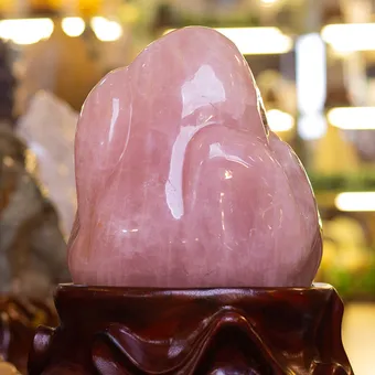 Đá Cảnh - Đá Trấn Trạch Thạch Anh Hồng 35Kg - M14501