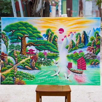 Tranh Phong Thủy Thuận Buồm Xuôi Gió