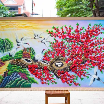 Tranh Đào Hạc