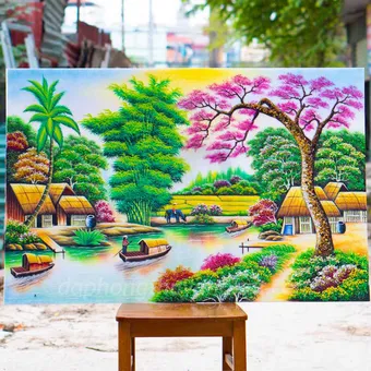 Tranh Phong Cảnh Làng Quê 2