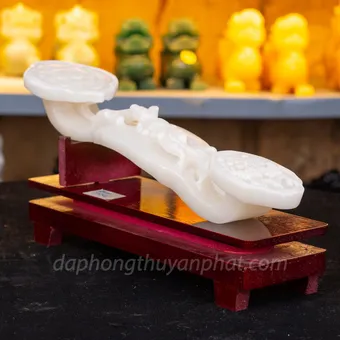 Gậy như ý bằng ngọc Onyx Trắng 30cm - M1532