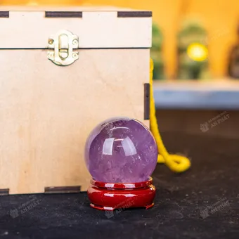 Quả cầu thạch anh tím | cầu thạch anh tím 0.28kg - 6cm - M2649