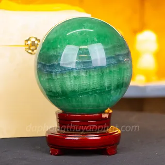 Quả Cầu Thạch Anh Xanh - Fluorite Xanh 5,56kg - 15cm M227248