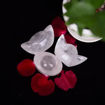 Kim Nguyên Bảo (Thỏi Vàng) Đá Thạch Anh Trắng - M22708 (Mẫu 2)