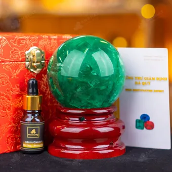 Quả Cầu Thạch Anh Xanh - Fluorite Xanh - 0,99kg - M1879099