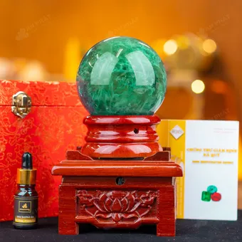 Quả Cầu Thạch Anh Xanh - Fluorite Xanh - 1,47kg - M1879147