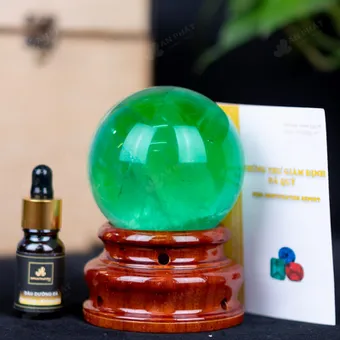 Quả Cầu Thạch Anh Xanh - Fluorite Xanh - 0,93Kg - M2650093