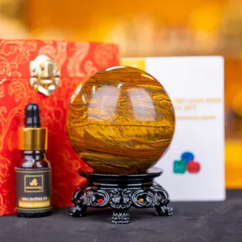 Quả Cầu Phong Thủy Đá Mắt Hổ - 0,68kg - M2769068