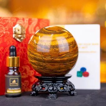 Quả Cầu Phong Thủy Đá Mắt Hổ - 0,78kg - M2769078