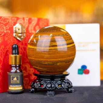 Quả Cầu Phong Thủy Đá Mắt Hổ - 0,82kg - M2769082