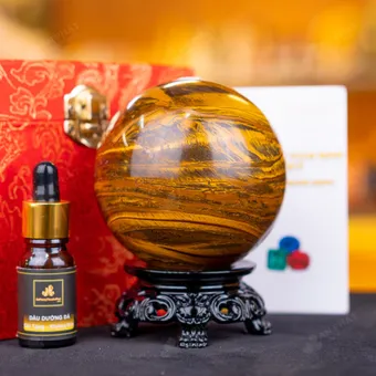 Quả Cầu Phong Thủy Đá Mắt Hổ - 0,93kg - M2769093