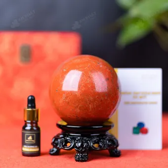 Quả Cầu Ngọc Bích Đỏ - 1,3kg - M021013