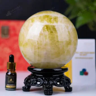 Quả Cầu Phong Thủy Đá Thạch Anh Vàng - 3,27kg - M1977327