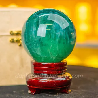 Quả Cầu Thạch Anh Xanh - Fluorite Xanh 1.89kg - 10,5cm - M227217