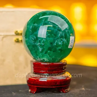 Quả Cầu Thạch Anh Xanh - Fluorite Xanh 1,73kg - ĐK10cm - M227218