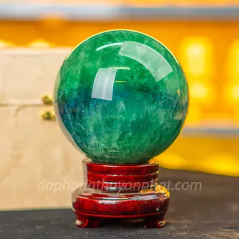 Quả Cầu Thạch Anh Xanh - Fluorite Xanh 2.98kg - 12cm - M227222