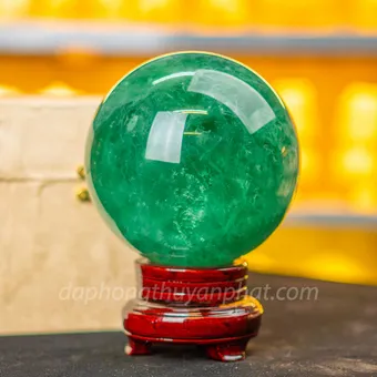 Quả Cầu Thạch Anh Xanh - Fluorite Xanh 3.81kg - 13cm - M227214