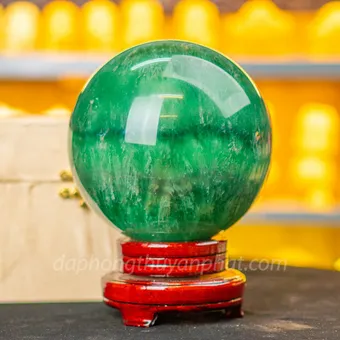 Quả Cầu Thạch Anh Xanh - Fluorite Xanh 6.87kg - 16cm M227224