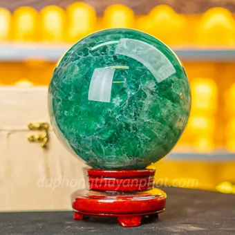 Quả Cầu Thạch Anh Xanh - Fluorite Xanh - 7.98kg - 16cm - M227227