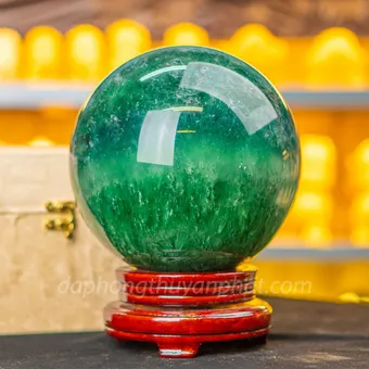 Quả Cầu Thạch Anh Xanh - Fluorite Xanh 10.4kg - 17cm - M227228