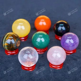 Quả Cầu Thạch Anh Mini Các Loại