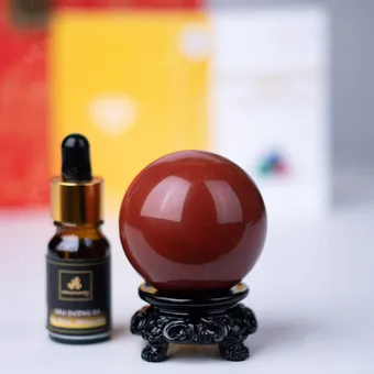 Quả Cầu Ngọc Bích Đỏ - 0,23kg - M2734023