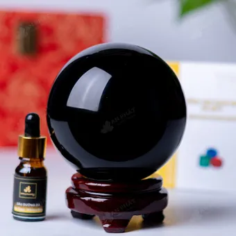 Quả Cầu Obsidian Đen - 1,5kg - M219215