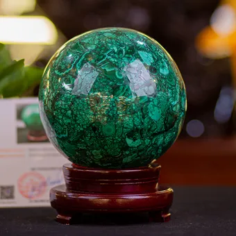 Quả Cầu Phong Thuỷ Đá Lông Công 6.25kg - M23417