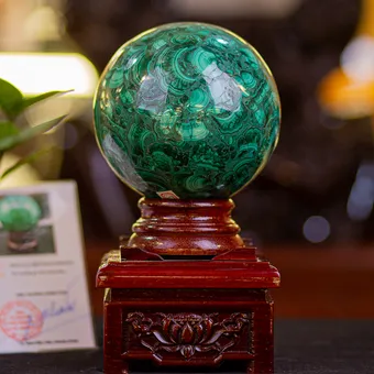 Quả Cầu Phong Thuỷ Đá Lông Công 3.33kg - M234111