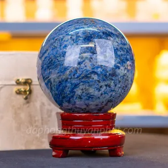 Quả Cầu Phong Thủy Đá Sodalite Xanh 4.2kg - 14cm M5550