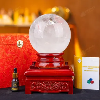 Quả Cầu Phong Thủy Đá Thạch Anh Trắng - 4,04Kg - M2908404