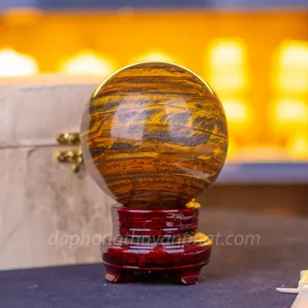 Qủa Cầu Đá Mắt Hổ 2.39kg - 11.5cm - M3902