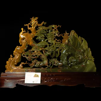 Quà Tặng Phong Thủy Cao Cấp Mã Đáo Thành Công Ngọc Onyx M2284