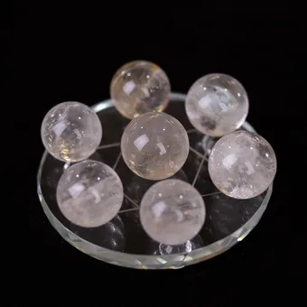 THẤT TINH TRẬN ĐỒ ĐÁ THẠCH ANH TRẮNG - M05241