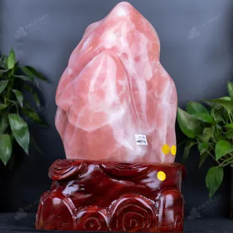 Đá Cảnh - Đá Trấn Trạch Thạch Anh Hồng - 22,8kg - M2774228