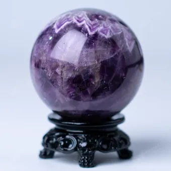 Quả Cầu Đá Thạch Anh Tím Hoa Chanh - 0,33Kg - M2598033