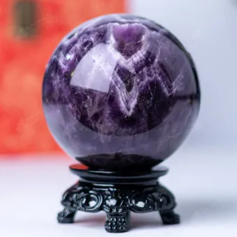 Quả Cầu Đá Thạch Anh Tím Hoa Chanh - 1,14Kg - M2598114