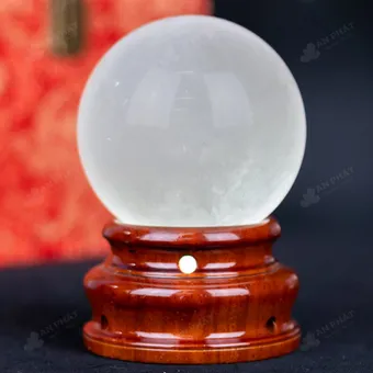 Quả Cầu Phong Thủy Đá Thạch Anh Trắng - 0,922Kg - M06060922
