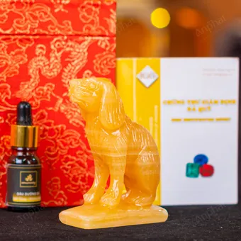 Tượng Chó Đá Ngọc Hoàng Long - 10cm - M2850026