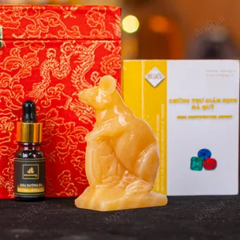 Tượng Chuột Đá Ngọc Hoàng Long - 10cm - M28500272