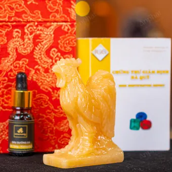 Tượng Gà Đá Ngọc Hoàng Long - 10cm - M28500251