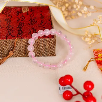 Vòng Tay Thạch Anh Hồng 1A 10 Ly 079-0761A-10