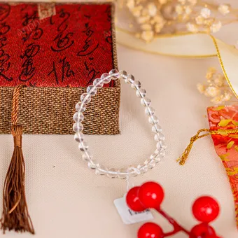 Vòng Tay Thạch Anh Trắng 1A 6 Ly 079-0871A-6