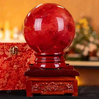 Quả Cầu Đá Núi Lửa Đỏ - 4,7kg - M215747