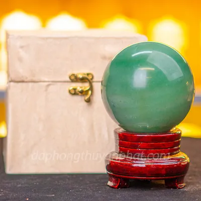 Quả Cầu Thạch Anh Xanh - Fluorite Xanh - 1,28kg - 9,5cm M05492