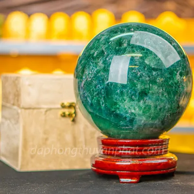 Quả Cầu Thạch Anh Xanh - Fluorite Xanh 10.4kg - 17cm - M227228
