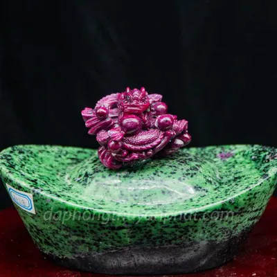 Mặt Phật Bản Mệnh | Mặt Đá Ruby Hình Rồng VIP M2429