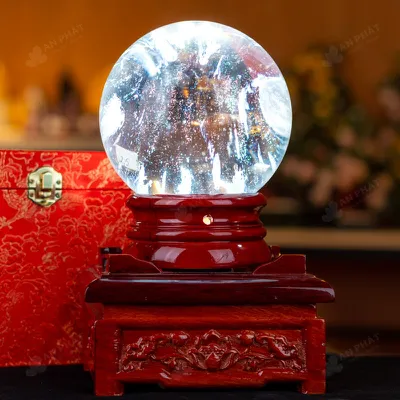 Quả Cầu Đá Núi Lửa Trắng - 2,5kg - M203525