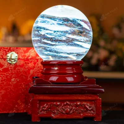 Quả Cầu Đá Núi Lửa Trắng - 2,86kg - M2035286